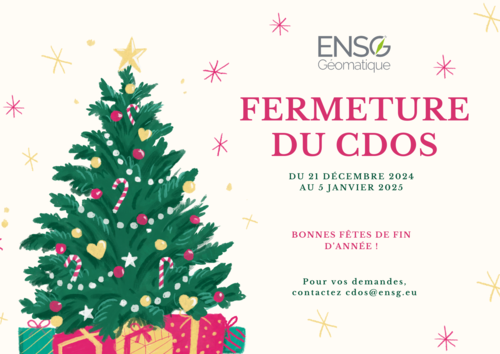 Fermeture durant les vacances de Noël